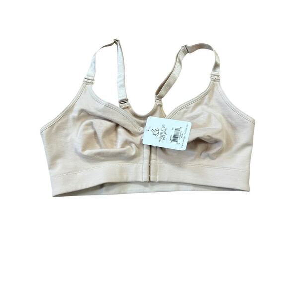 Annette Post Surgical Softcup Wire Free Bra Womens 34C Nude Undergarment Comfort - Picture 6 of 9